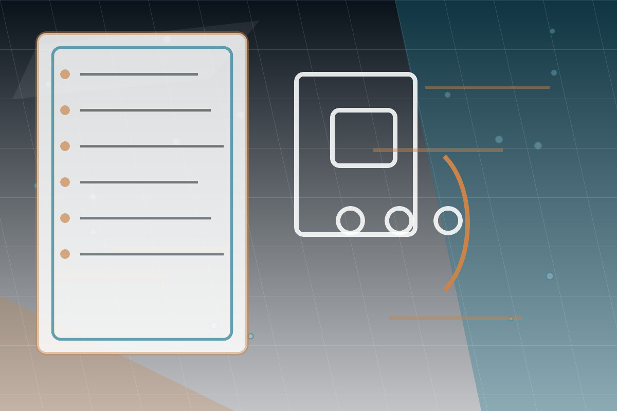 Rollout-Planung mit Terminkalender, Smart-Meter-Gateway und Serviceteam als redaktionelle Visualisierung - Kontextvisualisierung