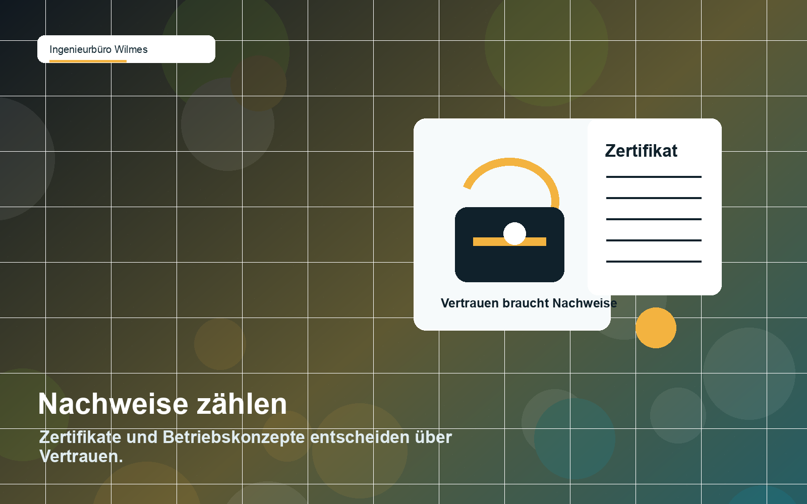 Illustration von Zertifikat, Schloss und Nachweisen für sichere CLS-Komponenten