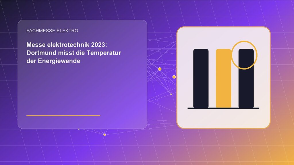 Messe elektrotechnik 2023: Dortmund misst die Temperatur der Energiewende