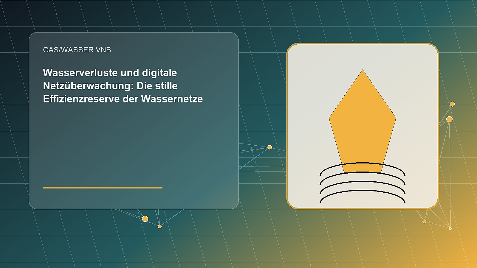 Redaktionelle Illustration zum Fachbeitrag: Wasserverluste und digitale Netzüberwachung: Die stille Effizienzreserve der Wassernetze