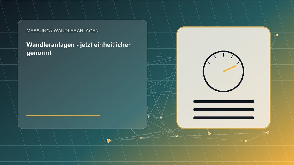 Wandleranlagen – jetzt einheitlicher genormt