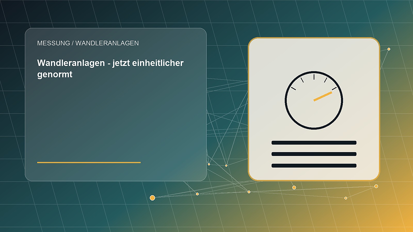 Redaktionelle Illustration zum Fachbeitrag: Wandleranlagen - jetzt einheitlicher genormt