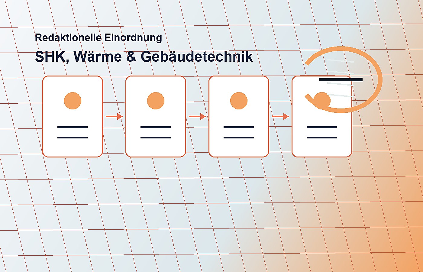 Vertiefende Illustration zum Thema SHK, Wärme & Gebäudetechnik